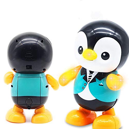 LZ Juguete de pingüino eléctrico, Juguete de pingüino Columpio, con Luces, música de Baile, Adecuado para niños de la Familia