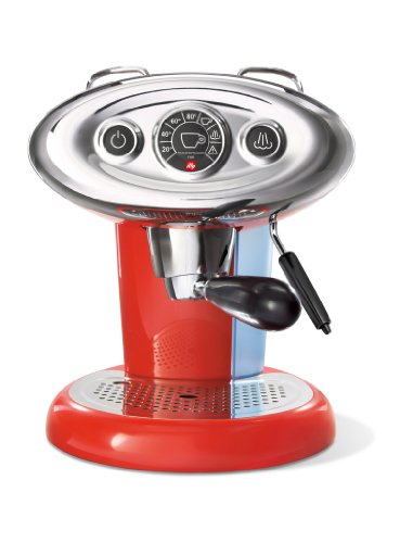 Máquina de café Iperespresso X7.1, cafetera Iperespresso Cápsulas con vaporizador de leche, color rojo