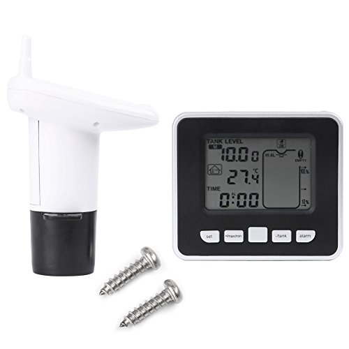 Medidor de nivel ultrasónico ultrasónico Sensor de nivel de agua con pantalla LCD de temperatura líquida