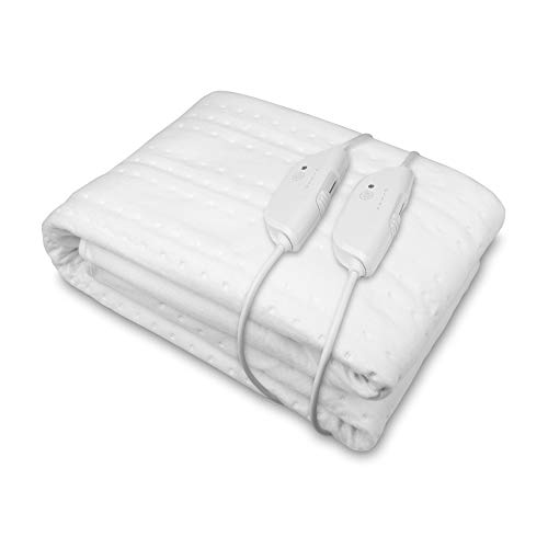 Medisana HU 676 XXL Calefacción de manta, 150 x 160 cm, desconexión automática, protección contra sobrecalentamiento, 4 ajustes de temperatura, lavable con 2 elementos de control