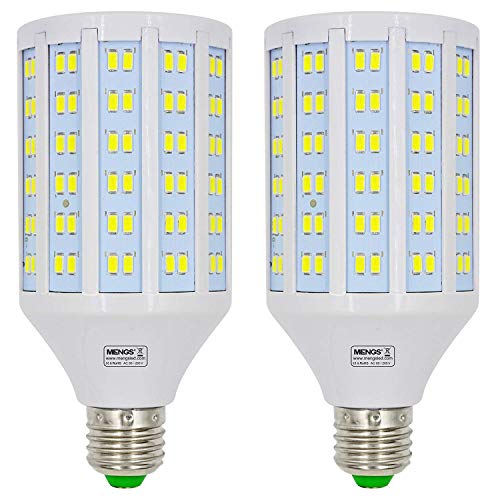 MENGS pack de 2 Bombillas LED E27 25W Lámpara LED (Equivalente 200W Halógena) Blanco Frío 6500K AC 85-265V