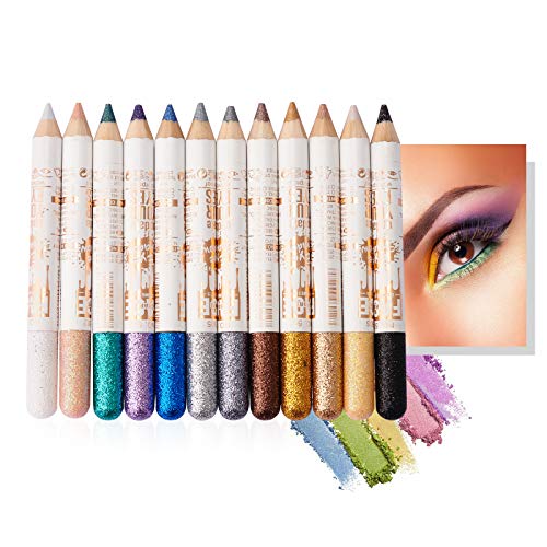 Mimore Lápiz de sombra de ojos 12 colores/juego Pluma de sombra de ojos con brillo Delineador de ojos profesional Lápiz de ojos Pearly Luminous Shadow Stick Juego de lápices de sombras de ojos Mimore Lápiz de sombra de ojos 12 colores/juego Pluma de sombra de ojos con brillo Delineador de ojos profesional Lápiz de ojos Pearly Luminous Shadow Stick Juego de lápices de sombras de ojos