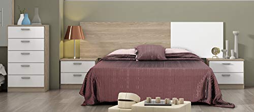 Miroytengo Pack Muebles Dormitorio Matrimonio Kate Estilo Moderno (Cabezal + 2 Mesitas Noche + Cómoda) Miroytengo Pack Muebles Dormitorio Matrimonio Kate Estilo Moderno (Cabezal + 2 Mesitas Noche + Cómoda)