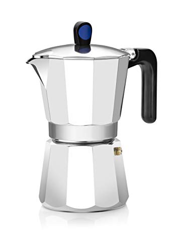Monix Induction Express - Cafetera italiana inducción, aluminio, capacidad 6 tazas, color plata Monix Induction Express - Cafetera italiana inducción, aluminio, capacidad 6 tazas, color plata