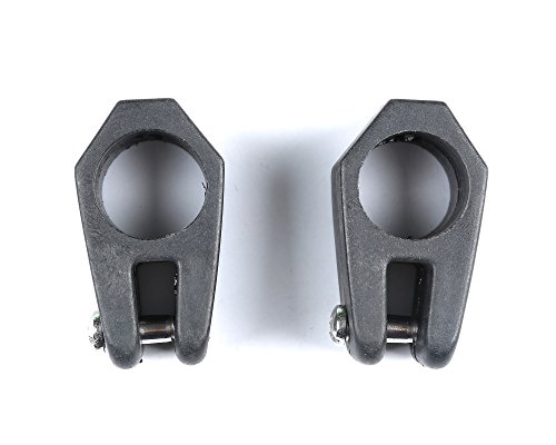 mxeol Bimini Top accesorios mandíbula Slide Negro Nailon hardware par, Black, 7/8 Inch