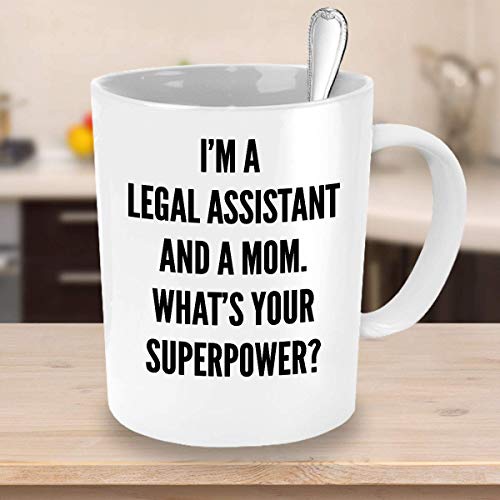 N\A Regalos de Super Asistente Legal - La Mejor Taza de café para la Madre de Super MOM - Secretaria de bufete de Abogados Abogada Futura Abogada Estudiante - Día Ideal