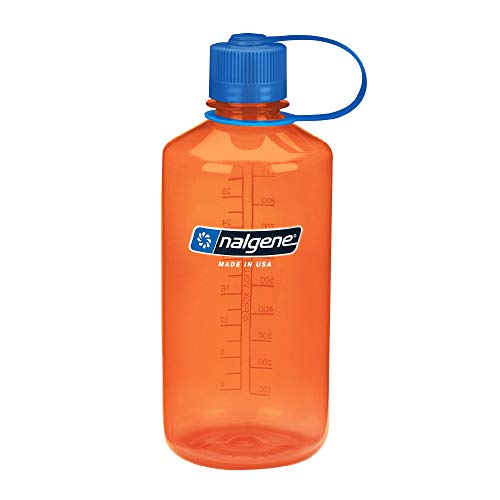 Nalgene Trinkflasche Everyday 1l Bidón con Boca Estrecha 1 l, Unisex, Naranja, 1 litro