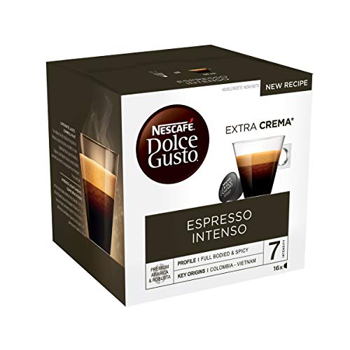 NESCAFÉ Dolce Gusto Espresso Intenso | Cápsulas de Café - 16 cápsulas de café NESCAFÉ Dolce Gusto Espresso Intenso | Cápsulas de Café - 16 cápsulas de café