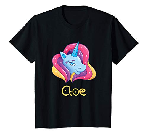 Niños Cloe Unicornio Regalo Chica Camiseta
