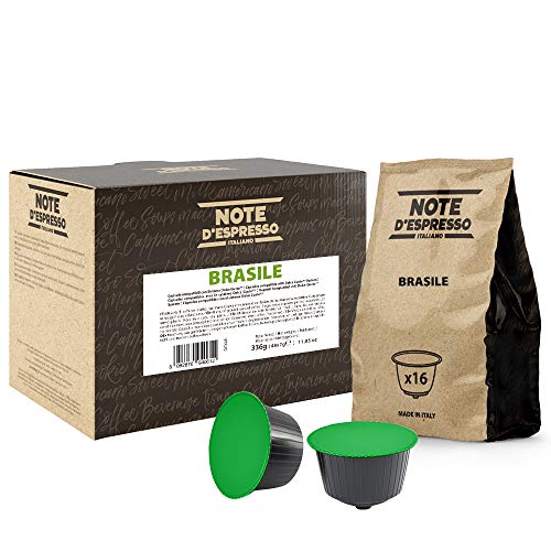 Note D'Espresso - Cápsulas de café de Brasil Exclusivamente Compatibles con cafeteras de cápsulas Nescafé* y Dolce Gusto* 7 g (caja de 48 unidades)