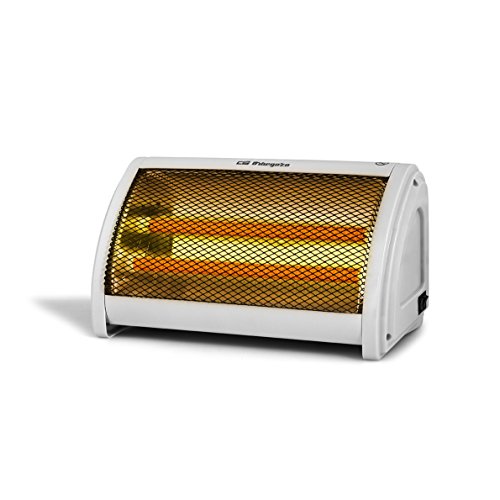Orbegozo BP 3200 - Estufa cerámica, 2 niveles de potencia, doble botón de funcionamiento, asa de transporte, sistema antivuelco, 1000 W Orbegozo BP 3200 - Estufa cerámica, 2 niveles de potencia, doble botón de funcionamiento, asa de transporte, sistema antivuelco, 1000 W