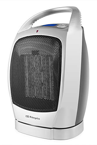 Orbegozo CR 5022 - Calefactor cerámico, oscilante, pantalla LCD, 2 niveles de potencia, función ventilador aire frío, termostato digital, 1500 W Orbegozo CR 5022 - Calefactor cerámico, oscilante, pantalla LCD, 2 niveles de potencia, función ventilador aire frío, termostato digital, 1500 W