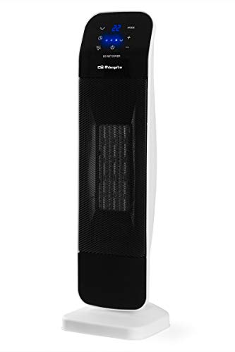 Orbegozo CR 5029 - Calefactor cerámico, oscilante, mando a distancia, temporizador, 3 modos de funcionamiento, sistema antivuelco, panel táctil, 2000 W Orbegozo CR 5029 - Calefactor cerámico, oscilante, mando a distancia, temporizador, 3 modos de funcionamiento, sistema antivuelco, panel táctil, 2000 W