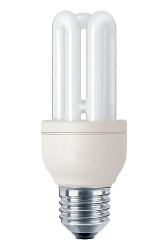 Philips genie bombilla de tubo de bajo consumo 872790082731600 - Lámpara (11w, 50w, stick, a, 220-240v, 80 ma) plata, color blanco
