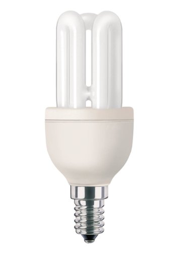 Philips genie bombilla de tubo de bajo consumo 872790082745301 - Lámpara (8w, 40w, stick, a, 220-240v, 60 ma) plata, color blanco