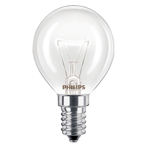 Philips Lámpara de horno de 40 W SES E14, rosca pequeña 300°, bombilla apta para AEG/BOSCH/Siemens/Neff/Hotpoint, 4 unidades