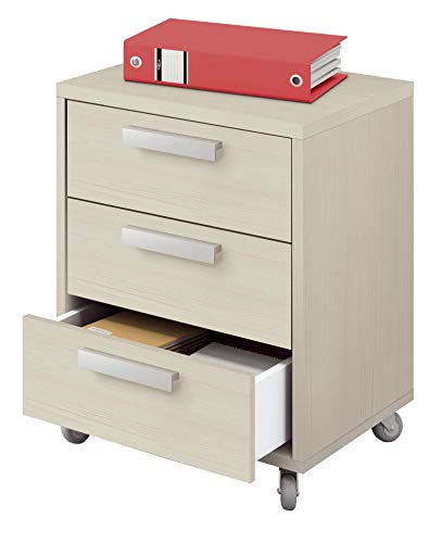 Pitarch Cajonera Escritorio Buck Mesa Kala 3 cajones Color Pino Ruedas Mueble despacho Oficina 55x40 Pitarch Cajonera Escritorio Buck Mesa Kala 3 cajones Color Pino Ruedas Mueble despacho Oficina 55x40