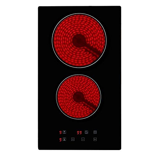 Placa de vitrocerámica, Eléctrica Encimera vitrocerámica, 2 zonas de cocción portátil , Encimeras De Cocción, Controles táctiles del Sensor, vitrocerámica portatil, Vidrio y cerámica (3500 W) Placa de vitrocerámica, Eléctrica Encimera vitrocerámica, 2 zonas de cocción portátil , Encimeras De Cocción, Controles táctiles del Sensor, vitrocerámica portatil, Vidrio y cerámica (3500 W)