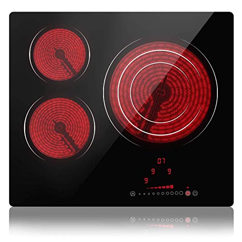 Placa Vitrocerámica, 6600 W, Cerámica, Negro Placa Vitrocerámica, 6600 W, Cerámica, Negro
