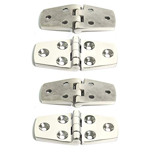POFET 4 bisagras de acero inoxidable 316 para puerta de barco, yate, RV, 4 unidades POFET 4 bisagras de acero inoxidable 316 para puerta de barco, yate, RV, 4 unidades