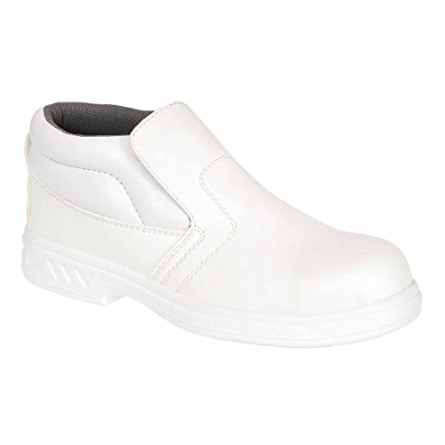 Portwest FW83 - Slip-On de seguridad 44/10 S2, color Blanco, talla 44