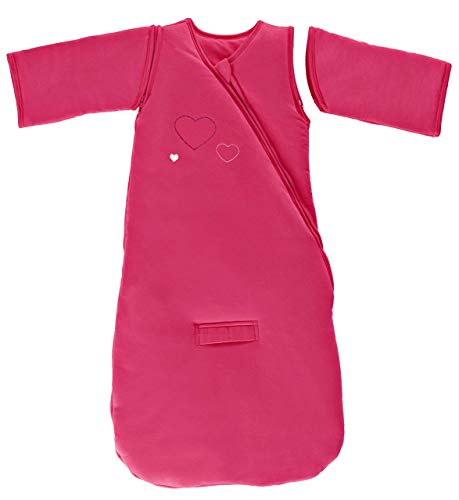 P'Tit Basile - Saco Dormir Invierno para Manga Plaquitas - Nomad 3 en 1 Cuna, Carrito y Silla Coche - Caliente Suave Cómodo con Su sobre Jersey 100% Algodón Bio - Bordado Pequeño Coeurs- Tog 3 P'Tit Basile - Saco Dormir Invierno para Manga Plaquitas - Nomad 3 en 1 Cuna, Carrito y Silla Coche - Caliente Suave Cómodo con Su sobre Jersey 100% Algodón Bio - Bordado Pequeño Coeurs- Tog 3