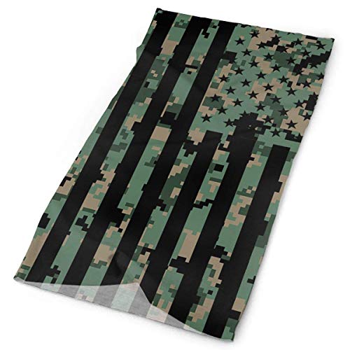 Quintion Robeson USA Army Camo Flag Tube Bandanas Headwear Headband Multi Scarf Face Scarf Neck Polaina HDW-011