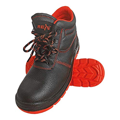 Reis BRYESK-T-SB-C45 Yes - Calzado de seguridad (talla 45), color negro y rojo