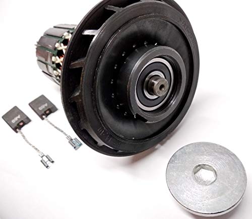 Rotor de motor con rodamiento + anillo roscado + carbón para Bosch GSH 11 E, GBH 11 DE, WÜRTH MH10-SE, Berner BCDH-11