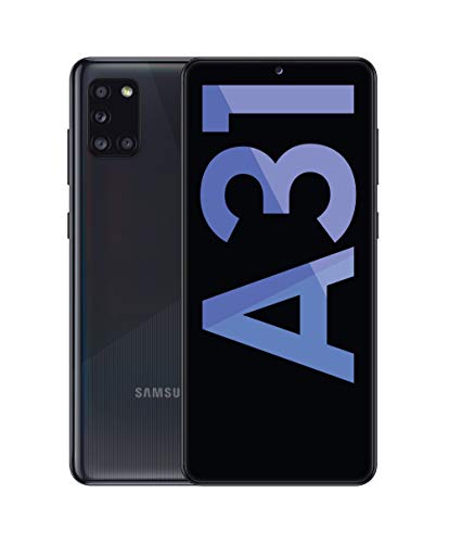 Samsung Galaxy A31 - Smartphone 6.4" Super AMOLED (teléfono 4GB RAM, 128GB ROM), Color Negro [Versión española]