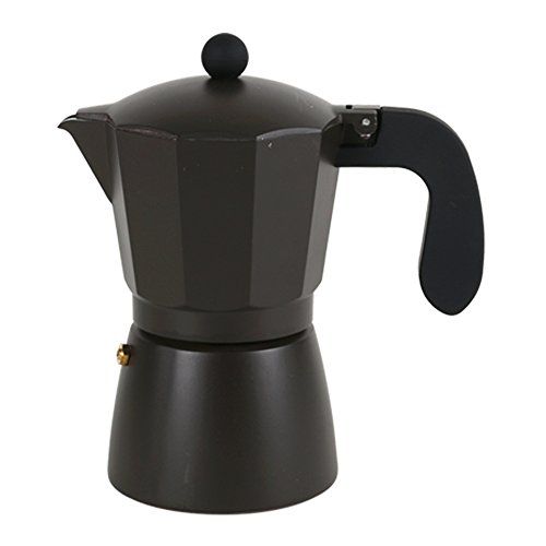 San Ignacio Cafetera 6T Soft Touch Dark Choco Negro, Aluminio, Polipropileno