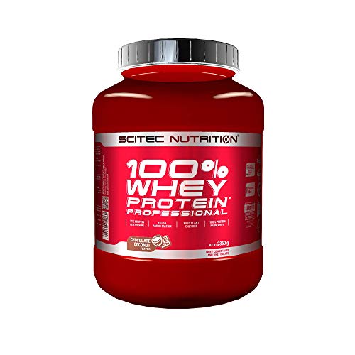 Scitec Nutrition 100% Whey Protein Professional con aminoácidos clave y enzimas digestivas adicionales, 2.35 kg, Chocolate-Coco