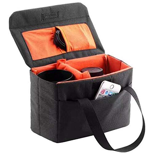 Selighting Bolso Cámara Inserto,Bolsa Cámara Reflex SLR Impermeable,Acolchada a Prueba de Golpes Plegable Inserto Cámara Partición Bolsa de Protección DSLR Tiro o Luz del Flash