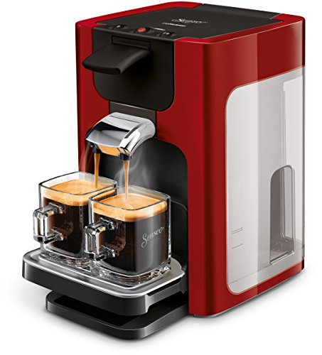 Senseo Quadrante HD7865/80 - Cafetera (Independiente, Máquina de café en cápsulas, 1,2 L, Dosis de café, Rojo)