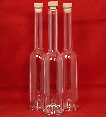 slkfactory 10 Botellas Vacías 200 ml OPI de HGK Botellas pequeñas. con Mango Corcho Cierre 0,2 L L de Licor Botellas 200 ml Chupito Botellas vinagre Botellas Aceite