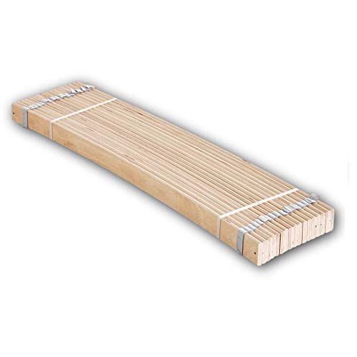 Stella Trading Enrollable de Listones de muelles estables para Superficie de Descanso de 140 x 200 cm. Somier de Madera de Abedul laminada, 140 x 1 x 192,5 cm Stella Trading Enrollable de Listones de muelles estables para Superficie de Descanso de 140 x 200 cm. Somier de Madera de Abedul laminada, 140 x 1 x 192,5 cm