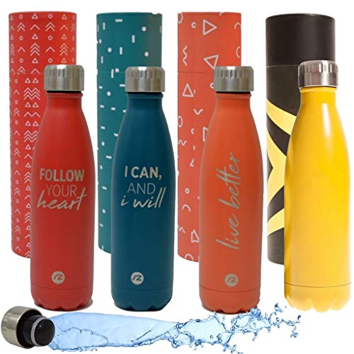 Sternitz Botella de Agua Hydra Acero Inoxidable con Aislamiento al vacio. Mantiene Tus Bebidas frías por 24 Horas y Calientes por 12 Horas. Water Bottle (Apple Red) Sternitz Botella de Agua Hydra Acero Inoxidable con Aislamiento al vacio. Mantiene Tus Bebidas frías por 24 Horas y Calientes por 12 Horas. Water Bottle (Apple Red)