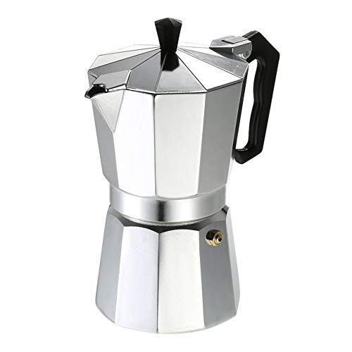 Sucastle Cafetera de Aluminio 150ml 3Cup Cafetera Espresso percolador quemadores Mocha Olla eléctrica Moda Estufa Herramientas Home Office Coffee Tea (Size : 450ml)