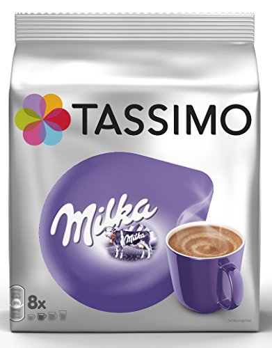 Tassimo Milka Chocolate - Chocolate Caliente de Milka 5 paquetes de 8 unidades: Total 40 unidades