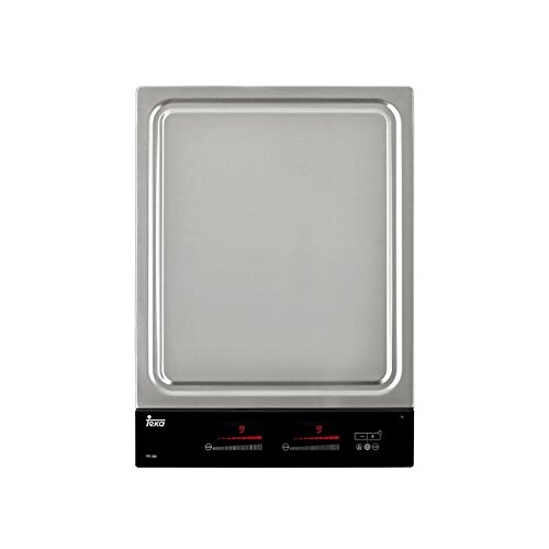 Teka TPI 380 - placas teppanyaki (Incorporado, Vidrio y cerámica, Negro, Acero inoxidable, Sensor, 2800W, 38 cm)