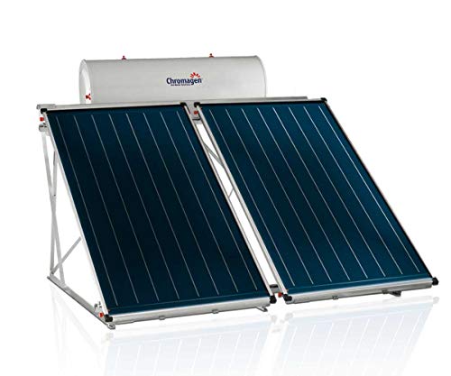 Termosifón Solar 300L Perfil Alto | Agua Caliente Gratis | Acumulador + Captador + Estructura + Kit Conexión + Anticongelante (Estructura Inclinación 0º)