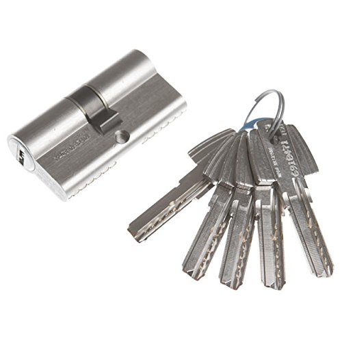 Tesa Assa Abloy Cilindro T60 TESA Perfil Euro Doble de 30x50, Leva R15, Acabado níquel. 5 Llaves 2030/30X50 LN 5LL.E32, Niquelado, 30 x 50 mm Tesa Assa Abloy Cilindro T60 TESA Perfil Euro Doble de 30x50, Leva R15, Acabado níquel. 5 Llaves 2030/30X50 LN 5LL.E32, Niquelado, 30 x 50 mm