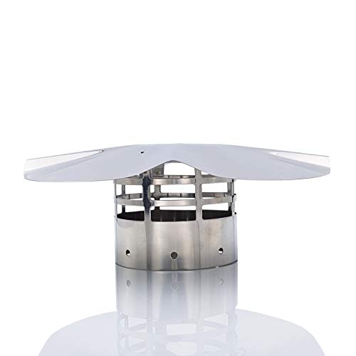 Tygerix - Terminal vertical para sombrero chino de acero inoxidable, protección contra la rotura, diámetro de 60 mm, salida de humos, calderas y estufas + grosor + resistencia superior Tygerix - Terminal vertical para sombrero chino de acero inoxidable, protección contra la rotura, diámetro de 60 mm, salida de humos, calderas y estufas + grosor + resistencia superior