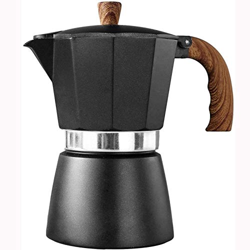 U/K Moka Express Espresso Cocina Estufa de Aluminio Cafetera Mokkakan Estilo Italiano Cabinas de café Espresso para Todas Las Estufas eléctricas, hornos de cerámica y Estufas de Gas (Size : 150ml)