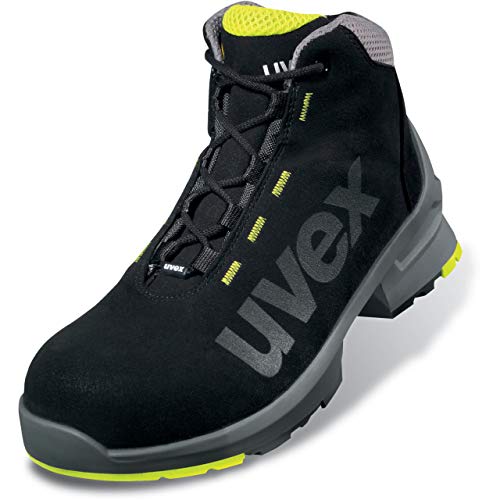 Uvex 1 Bota de Seguridad S2 SRC - Zapato Profesional de Trabajo - Punta Antiaplastamiento de Composite - Negro