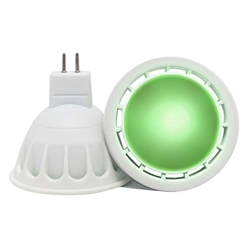 VARICART GU5.3 12V LED COB Bombilla Color Verde, 6W MR16 60° Ángulo Haz, 50W Halógeno Equiv. 500lm, Luz Especial Ambiental Decorativa Iluminación Fiesta (Pack de 2) VARICART GU5.3 12V LED COB Bombilla Color Verde, 6W MR16 60° Ángulo Haz, 50W Halógeno Equiv. 500lm, Luz Especial Ambiental Decorativa Iluminación Fiesta (Pack de 2)