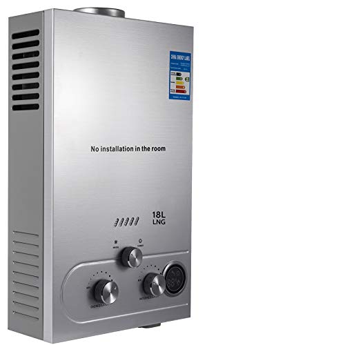 VEVOR Calentador de Gas 6L/8L/10L/12L/16L/18L, Calentador de Agua de Gas Natural, Calentador de Agua a Gas LNG, Calentador Gas, Calentador de Agua (18L) VEVOR Calentador de Gas 6L/8L/10L/12L/16L/18L, Calentador de Agua de Gas Natural, Calentador de Agua a Gas LNG, Calentador Gas, Calentador de Agua (18L)