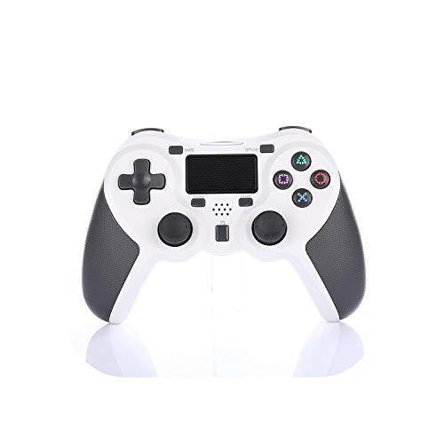 Videojuego Joystick | Controlador inalámbrico Gamepad para PS4 Playstation 4 Consola Bluetooth Control Controlador Dualshock 4 para PS4 Play Station-Blanco-