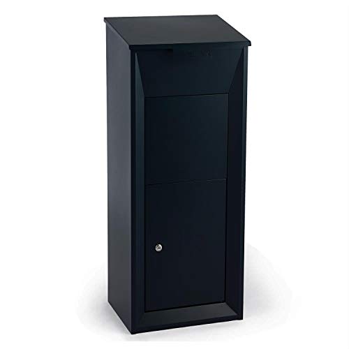Waldbeck Postbutler Buzón de paquetería (Puerta con Cerrojo, fijación al Suelo,Exterior, para Paquetes, Cartas y Correo) - Gris Oscuro Waldbeck Postbutler Buzón de paquetería (Puerta con Cerrojo, fijación al Suelo,Exterior, para Paquetes, Cartas y Correo) - Gris Oscuro