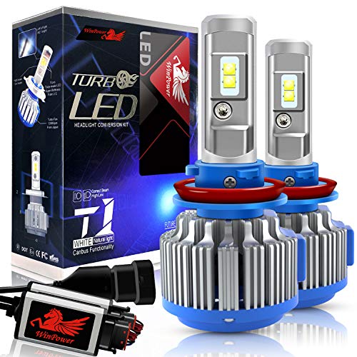 WinPower - H11/H8/H9 - Kits de conversión de bombillas para faros LED CREE con Canbus - 70W 7200Lm 6000K xenón blanco - 2 Piezas